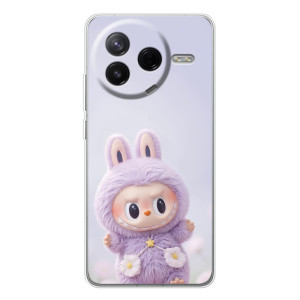 Чехол с принтом Лабубу для Xiaomi Civi 4Pro – Фиолетовый Лабубу