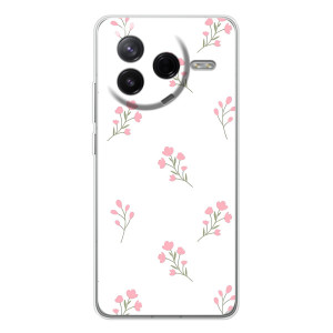 Чехол с розовым рисунком для Xiaomi Civi 4Pro