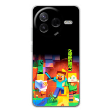 Чехлы для Xiaomi Civi 4Pro (Персонажи Майн Крафт) (Герой Майнкрафт)