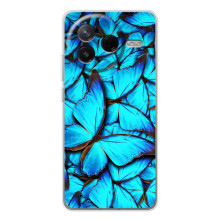 Силиконовый бампер с картинкой животных для Xiaomi Civi 4Pro (Крылья бабочек)