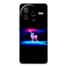 Силиконовый бампер с картинкой животных для Xiaomi Civi 4Pro (Яркий олень)