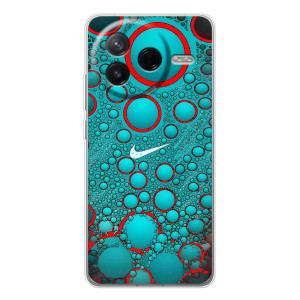 Силиконовый Чехол на Xiaomi Civi 4Pro с картинкой Nike (Найк зеленый)
