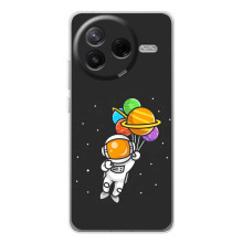 Силиконовый Чехол с принтом "Космонавты" на Xiaomi Civi 4Pro – Космонавт с шариками