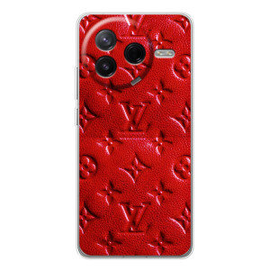 Текстурный Чехол Louis Vuitton для Сиви 4Про (Красный ЛВ)