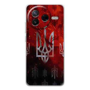 Украинские Чехлы для Xiaomi Civi 4Pro с картинкой УПА (AlphaPrint)