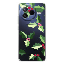 Зимні Чохли для Сіві 4Про - прозорий фон (Різдвяний фон)