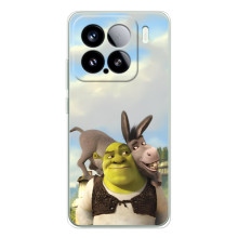 Чехол с мультфильмом Шрек на Xiaomi Civi 5Pro – Шрек и осел