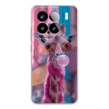 Чехол с принтом стильные животные для Сиви 5Про (Стильный жирав)