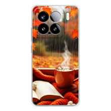 Чехол с уникальным дизайном «Осень с кофе» для Xiaomi Civi 5Pro – Кофе и дождь