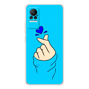 Чохол (Знак сердечка) для Xiaomi Civi – Сердечко на синоьому