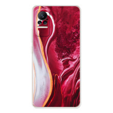 Чехол для Сиви - с принтом (Дизайнерские) (AlphaPrint) (Мрамор красный)