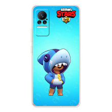 Чехол для Xiaomi Civi Бравл Старс (VPrint) (Леон акула)