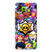 Чехол для Xiaomi Civi Бравл Старс (VPrint) (Лого Brawl Stars)
