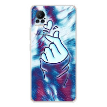 Чехол с принтом для Xiaomi Civi (AlphaPrint - Знак сердечка)