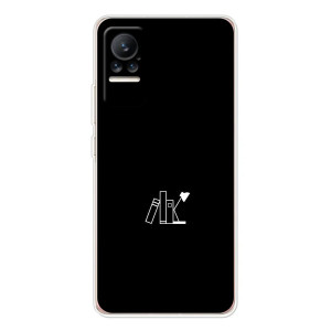 Чехол с картинками на черном фоне для Xiaomi Civi – Книжки