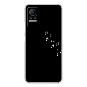 Чехол с картинками на черном фоне для Xiaomi Civi – Ноты