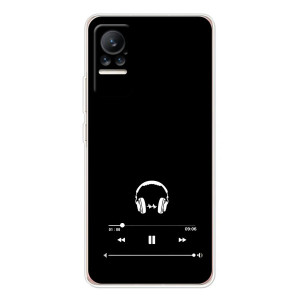 Чехол с картинками на черном фоне для Xiaomi Civi – Плеер