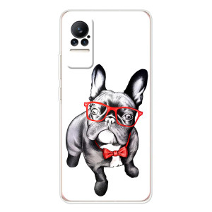 Бампер для Xiaomi Civi с картинкой "Песики" (В очках)