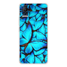 Чехол с принтом для Сиви - (Прикольные) (AlphaPrint) (Синие бабочки)