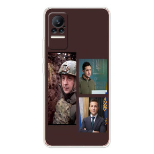 Чехол для Xiaomi Civi (AlphaPrint - с принтом Зеленского)