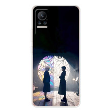 Чехлы Венсдей на Xiaomi Civi Уэнсдей (AlphaPrint) (Уэнздей и Инид)