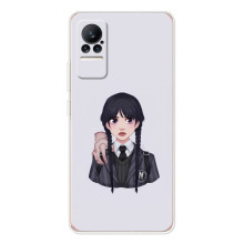 Чехлы Венсдей на Xiaomi Civi Уэнсдей (AlphaPrint) (Уэнздей и Вещь)