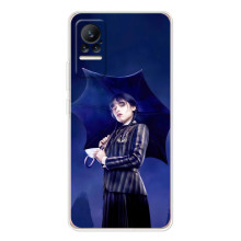 Чехлы Венсдей на Xiaomi Civi Уэнсдей (AlphaPrint) (Уэнздей с зонтом)