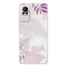 Чохол з квітковим принтом на Сіві (Фіолетове листя)