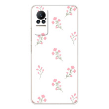 Чохол з квітковим принтом на Сіві (Рожеві квіти)