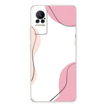 Чохол квітковий дизайн для Xiaomi Civi – Рожевий фон