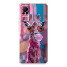 Чехол с принтом стильные животные для Сиви (Стильный жирав)