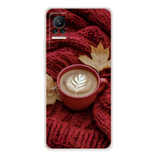 Чехол с уникальным дизайном «Осень с кофе» для Xiaomi Civi – Кофе на пледе