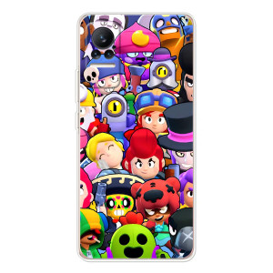 Силиконовый Чехол на Xiaomi Civi с картинкой Brawl Stars – Персонажи