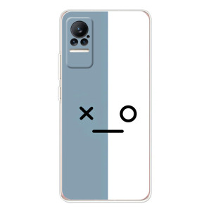 Силиконовые Чехлы (смешные стикеры) для Xiaomi Civi – Серо-белый