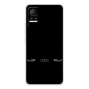 Силіконовий бампер з картинкою машини на Xiaomi Civi (Сілует Audi)