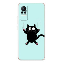 Силиконовый чехол с котиком для Xiaomi Civi – Падающий кот
