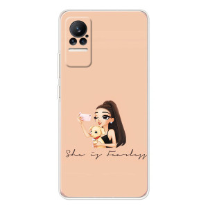 Силіконовый Чохол на Xiaomi Civi з картинкой Модных девушек – З собакою
