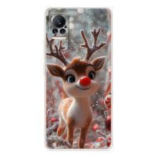 Яркий чехол для Xiaomi Civi с Зимними Оленятами