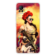 ЗСУ Чехлы (TPU) для Xiaomi Civi (Женщина солдат)