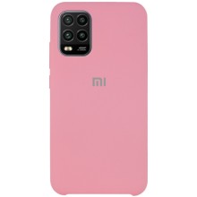 Чехол Silicone Cover (AAA) для Xiaomi Mi 10 Lite (Розовый)