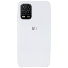 Чехол Silicone Cover (AAA) для Xiaomi Mi 10 Lite (Белый)