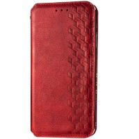 Кожаный чехол книжка GETMAN Cubic (PU) для Xiaomi Mi 10 Lite – Красный