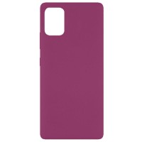 Чехол Silicone Cover Full without Logo (A) для Xiaomi Mi 10 Lite – Бордовый