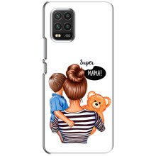 Чехол с печатью для Xiaomi Mi 10 Lite - (Мама с ребенком) (AlphaPrint) (Мама с сыном)