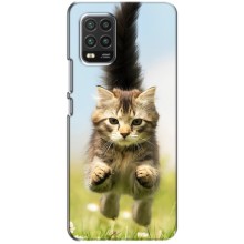Чехлы с Котиками для Xiaomi Mi 10 Lite (VPrint) (Прыжок кота)