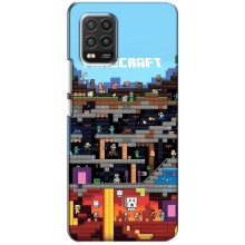 Чехол Майнкрафт на Xiaomi Mi 10 Lite (AlphaPrint) Minecraft (фон Minecraft)