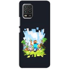 Чехол Майнкрафт на Xiaomi Mi 10 Lite (AlphaPrint) Minecraft (персонажи Minecraft)