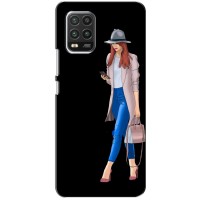 Чехол с картинкой Модные Девчонки Xiaomi Mi 10 Lite (Девушка со смартфоном)