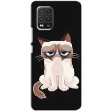 Чехол с принтом для Xiaomi Mi 10 Lite (AlphaPrint) Модные коты (Грустный кот)