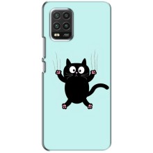 Чехол с принтом для Xiaomi Mi 10 Lite (AlphaPrint) Модные коты (Падающий кот)